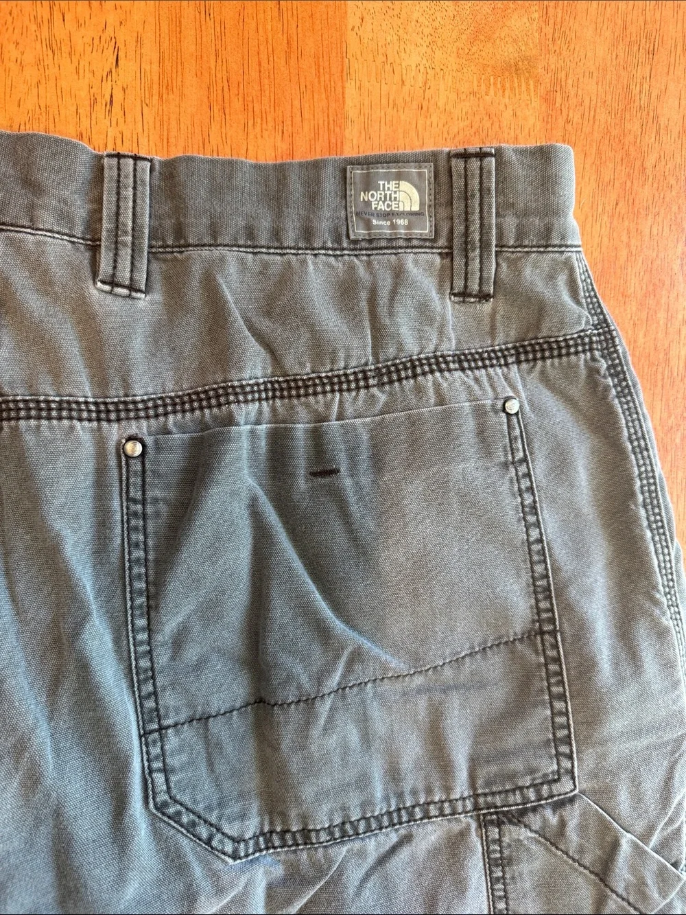 Men's 36 Short North Face Casual Straight-Leg Pants - Gray